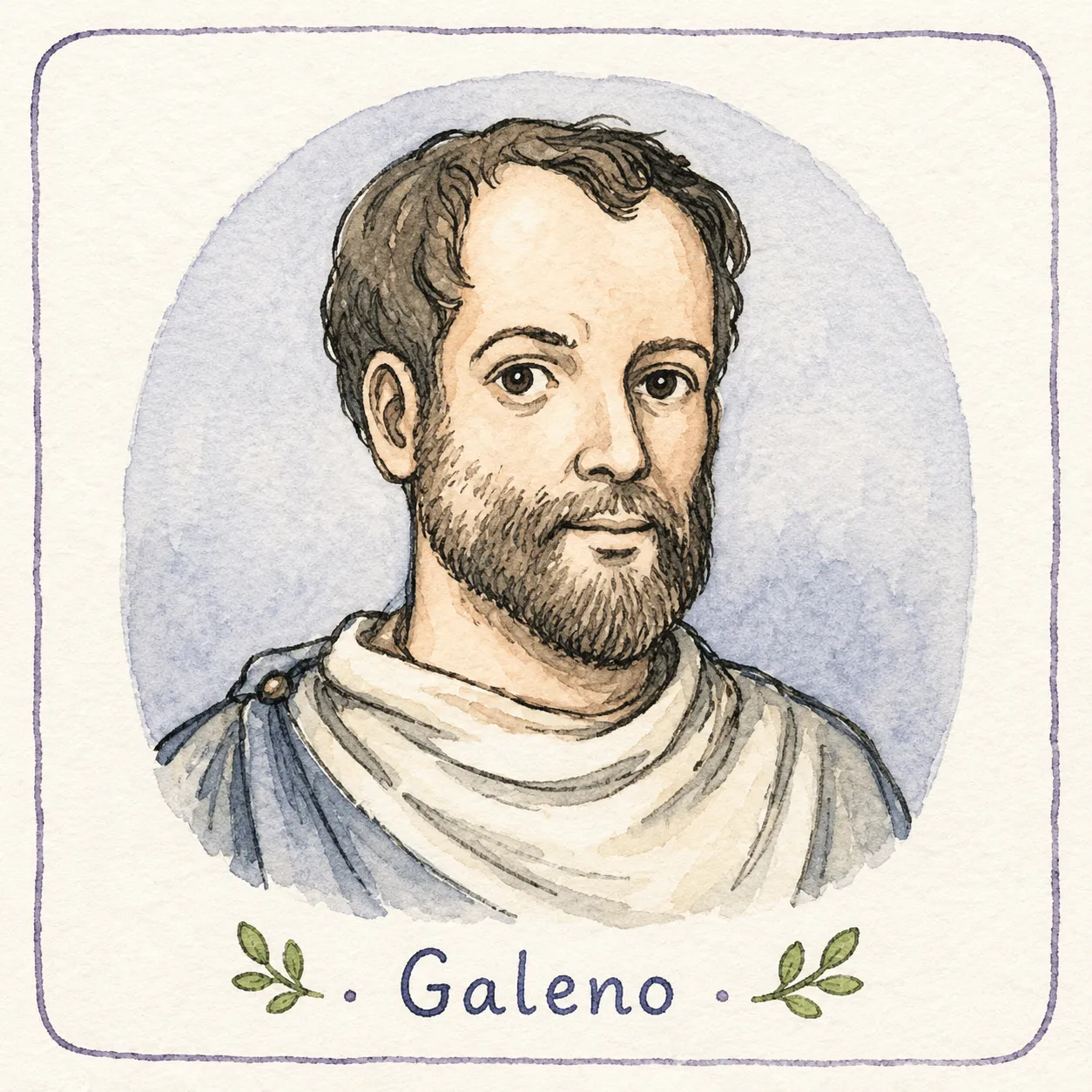 Illustrazione della tappa "Galeno".
